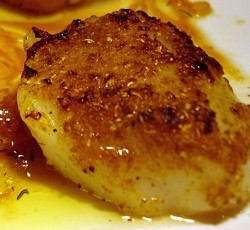 Poêlée de St Jacques flambées au whisky