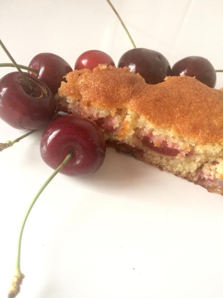 Gâteau cerise amande