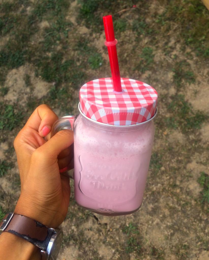 Milk shake coco framboise