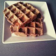 gaufre ble noir a l'eau gazeuse miam