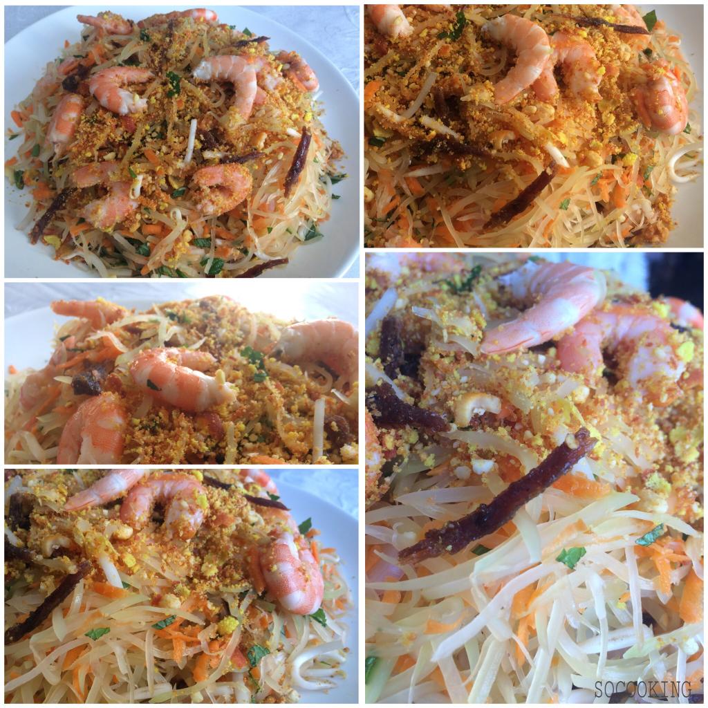 Salade viet de papaye verte et crevettes