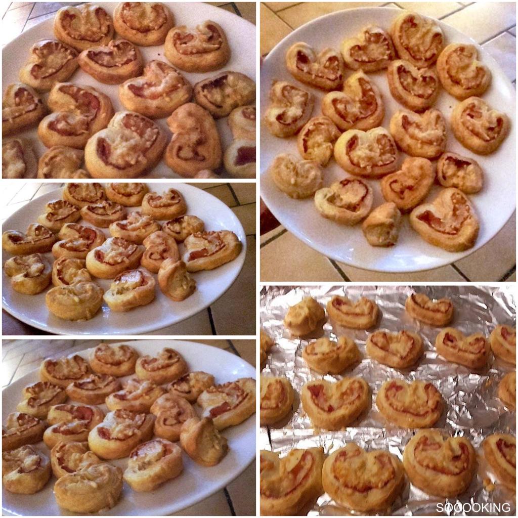 PALMIERS feuilleté jambon fromage