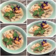 Soupe thaï coco et crevettes