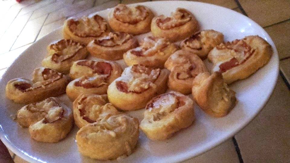 Palmiers feuilletés jambon fromage