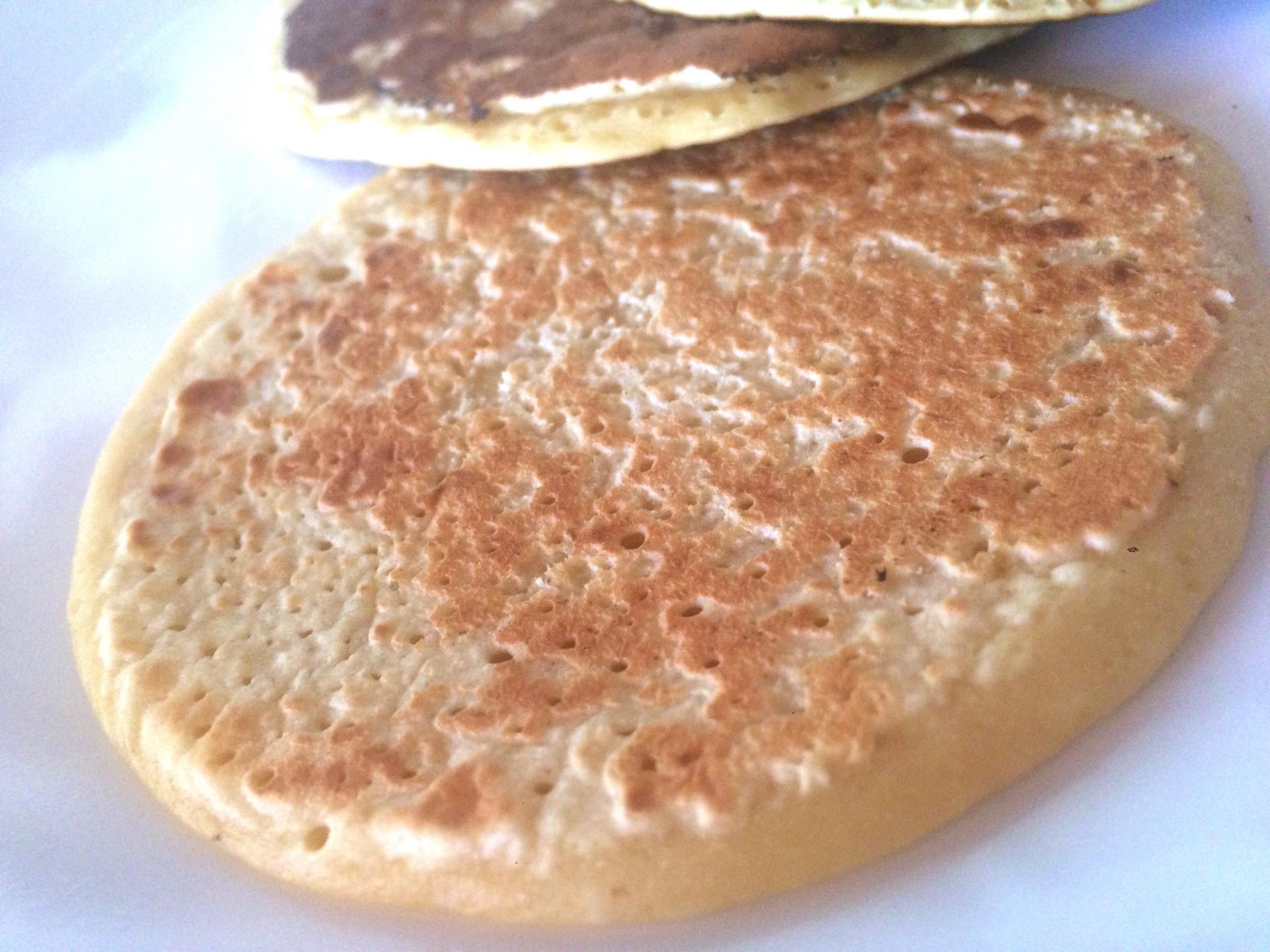 Pancakes originaux : pois chiche et amandes
