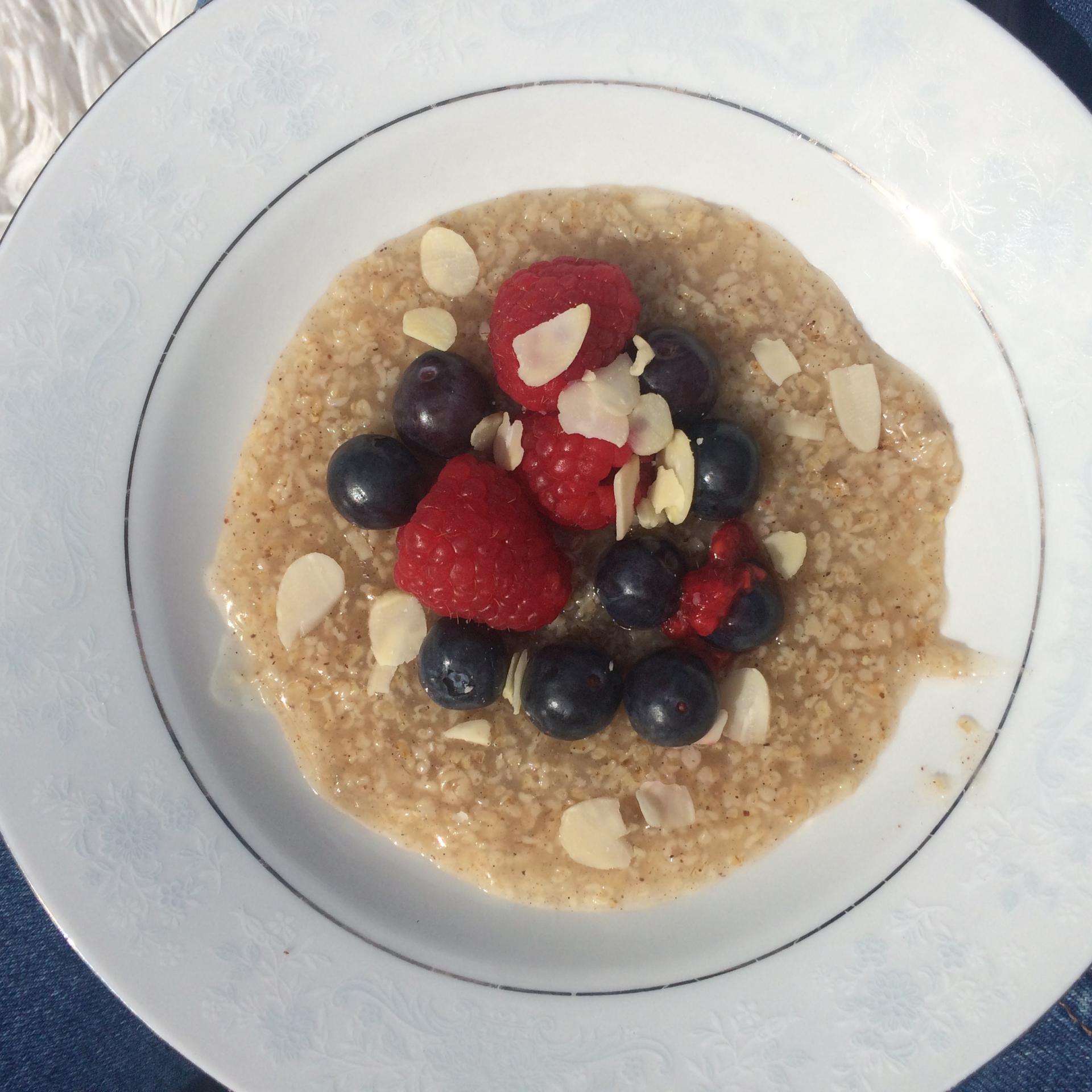 Porridge léger au son d'avoine et eau de coco