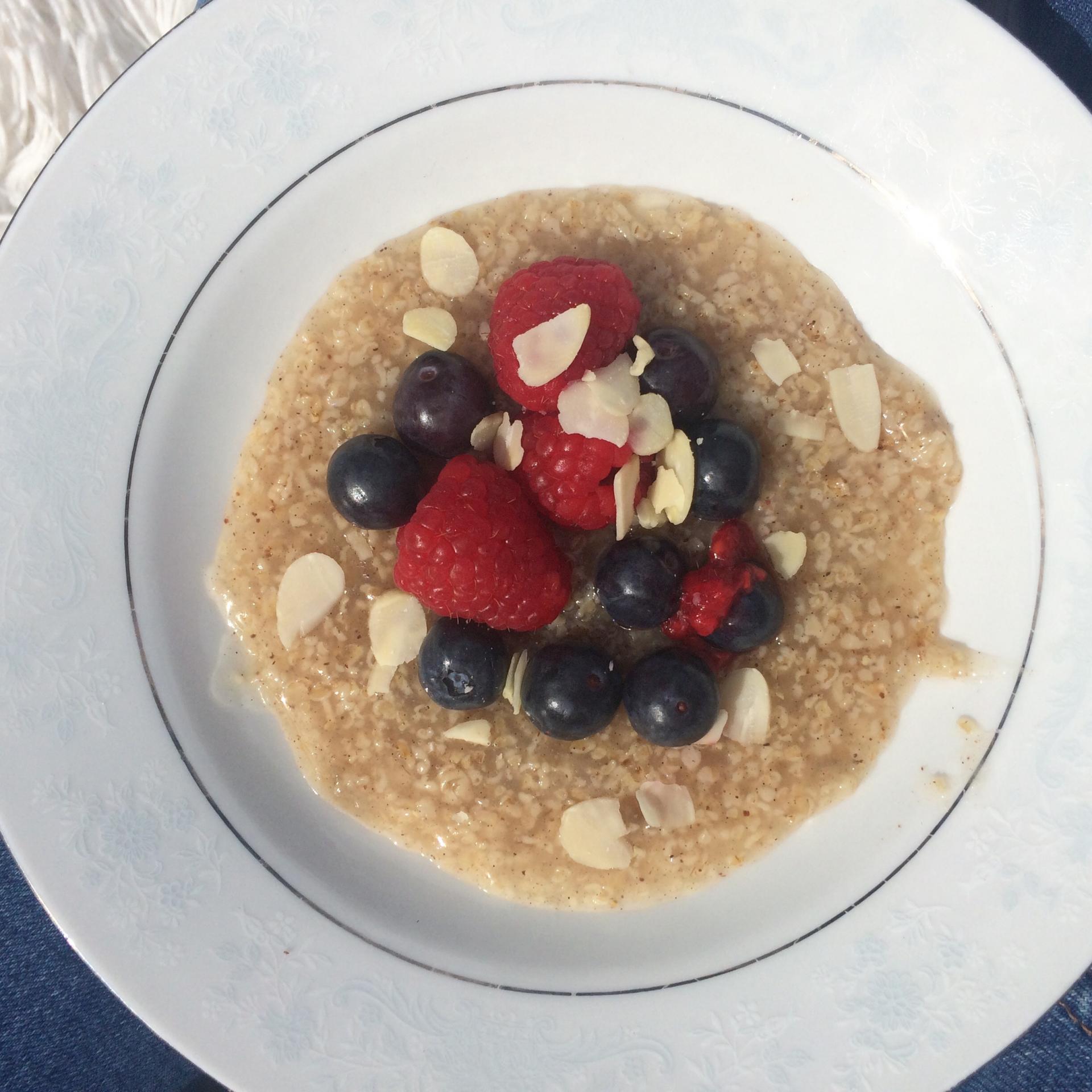 Porridge au son d'avoine et eau de coco