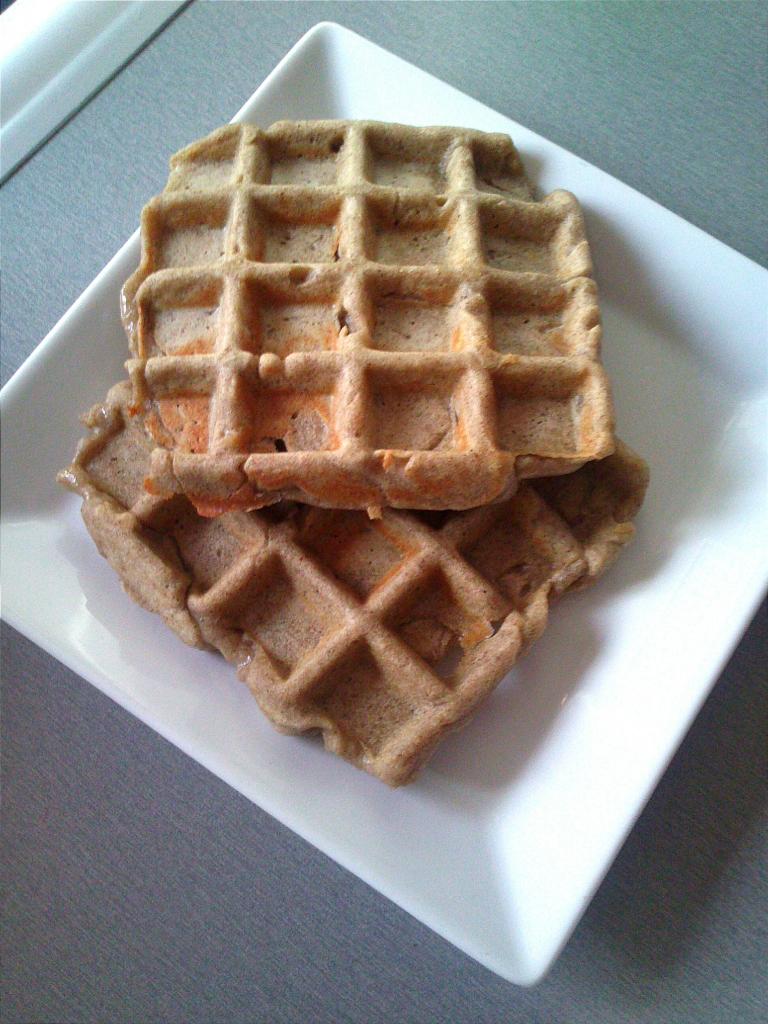 Gaufre au blé noir craquante et moelleuse à l'eau gazeuse