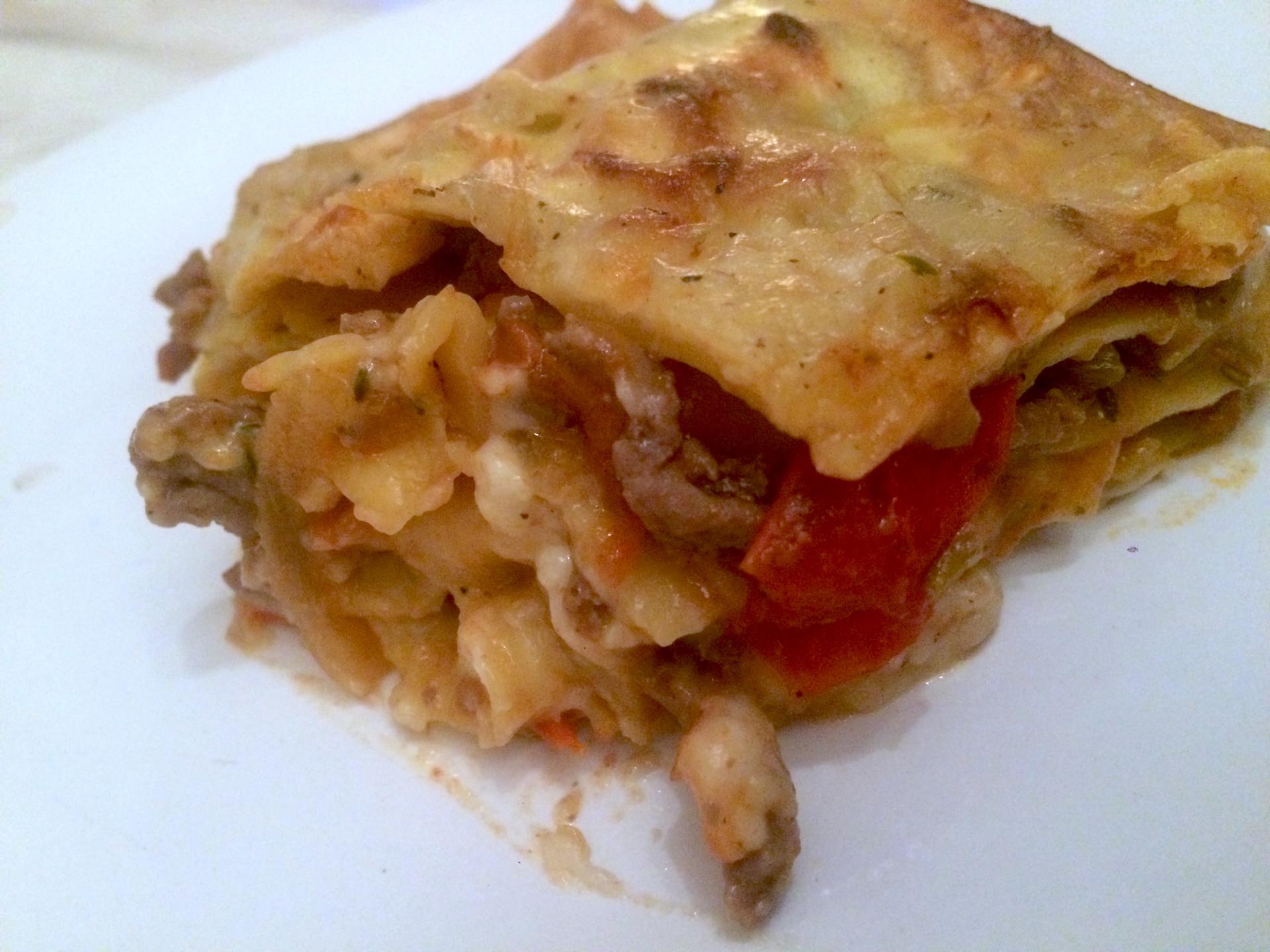 Lasagne maison de boeuf