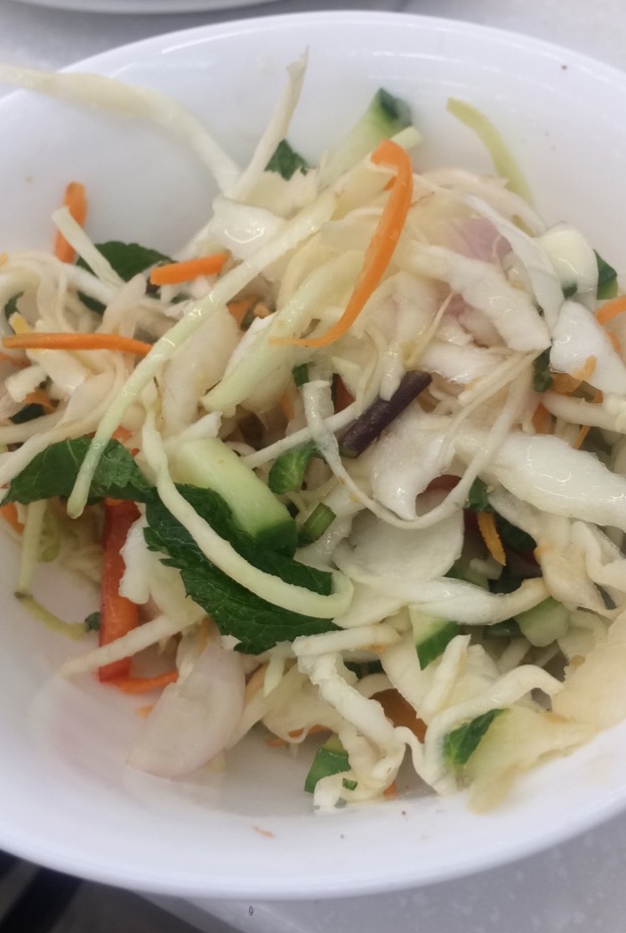salade vietnamienne au chou blanc