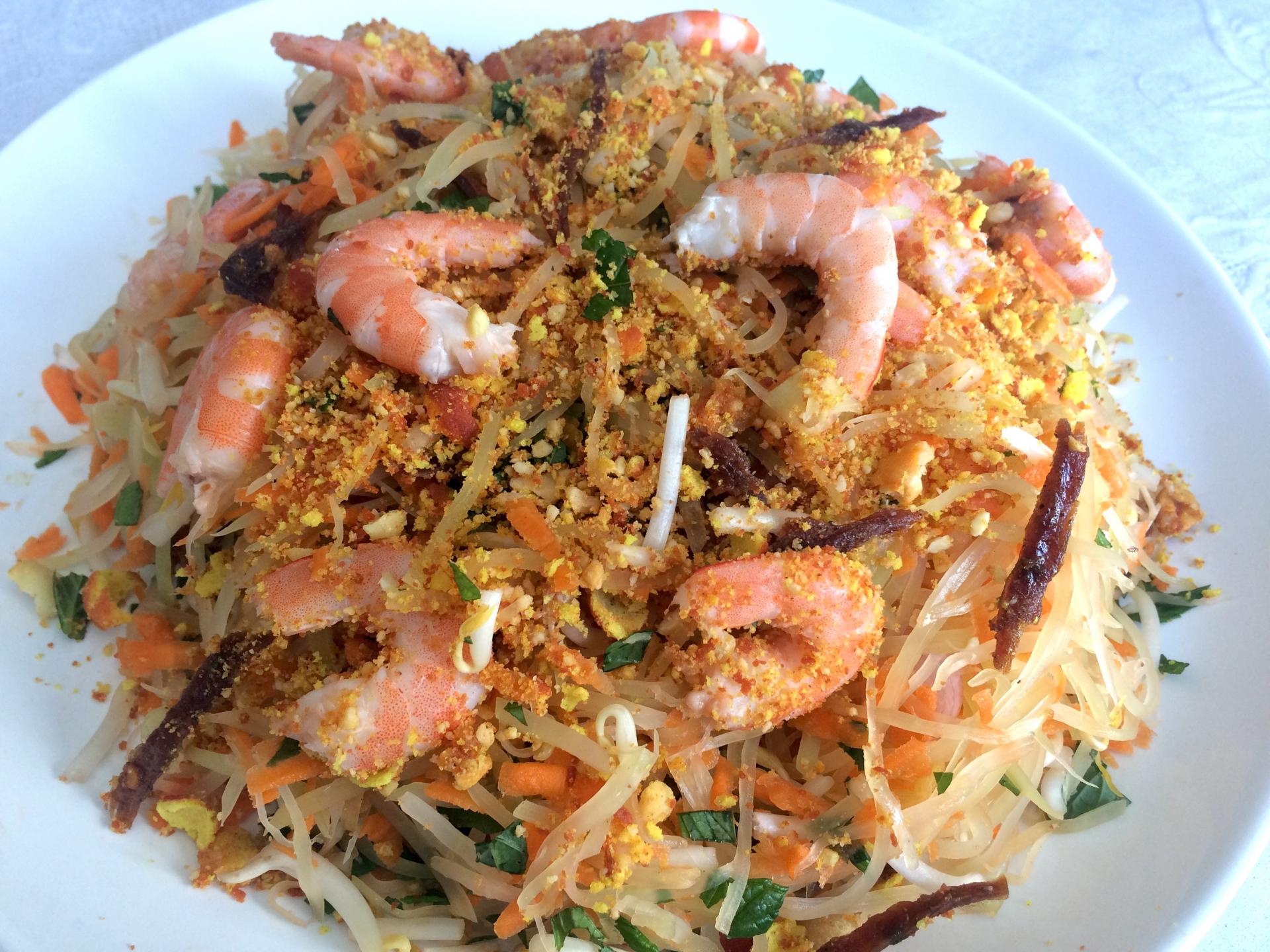 Salade viet de Papaye verte et crevettes