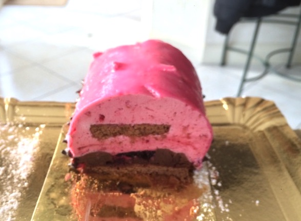 Bûche Framboise et chocolat