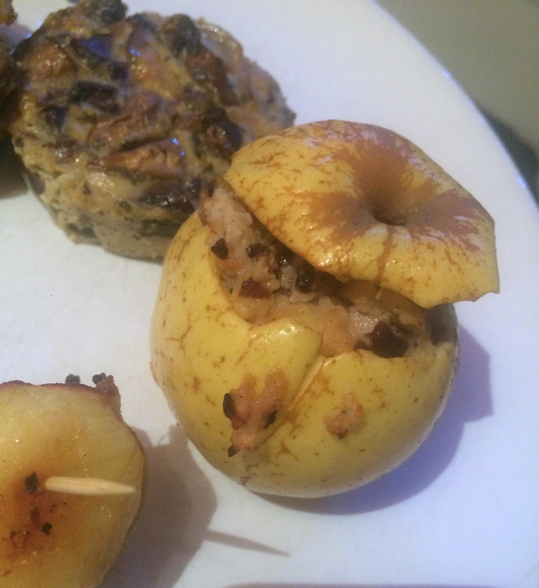 Pommes farcies au boudin blanc