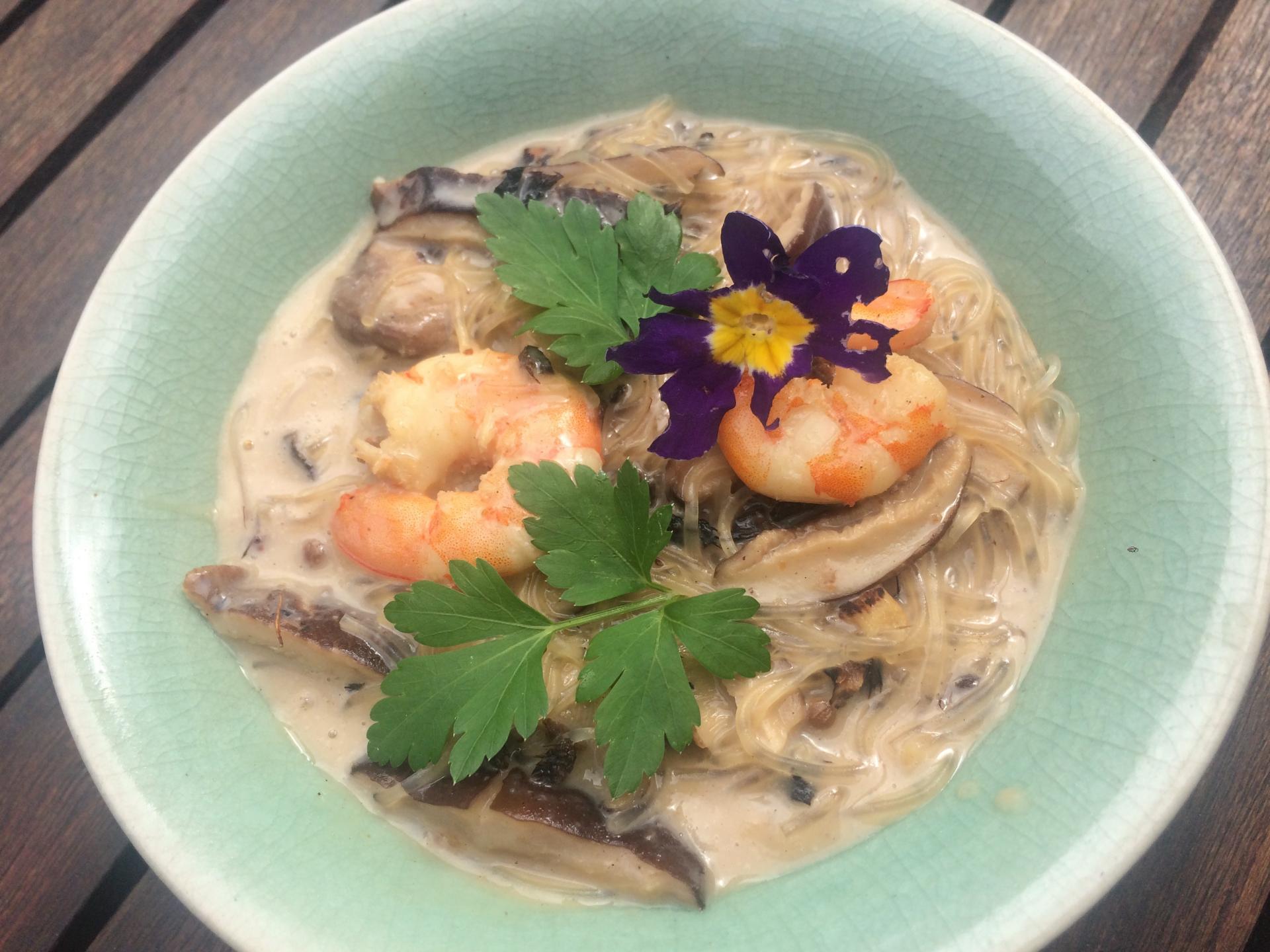 Soupe thaïlandaise coco crevettes