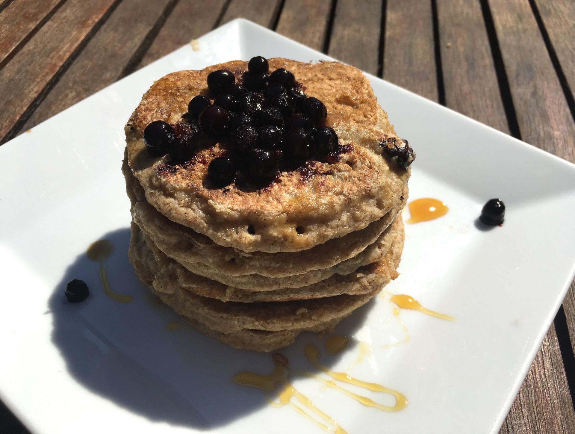 Pancakes au son d'avoine vegan