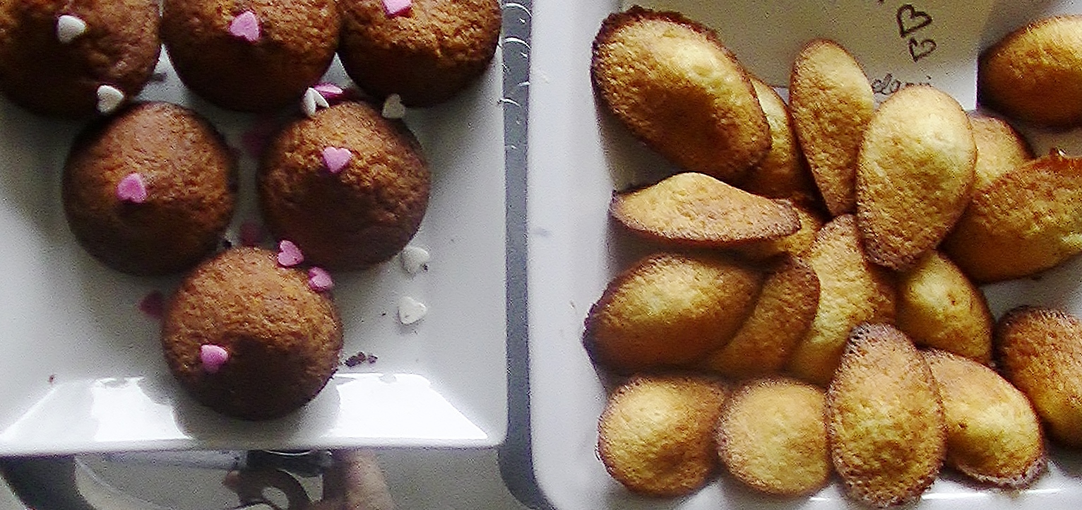 Madeleines et cupcakes